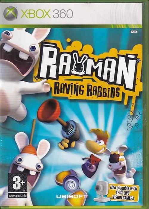 Rayman Raving Rabbids - XBOX 360 (B Grade) (Genbrug)